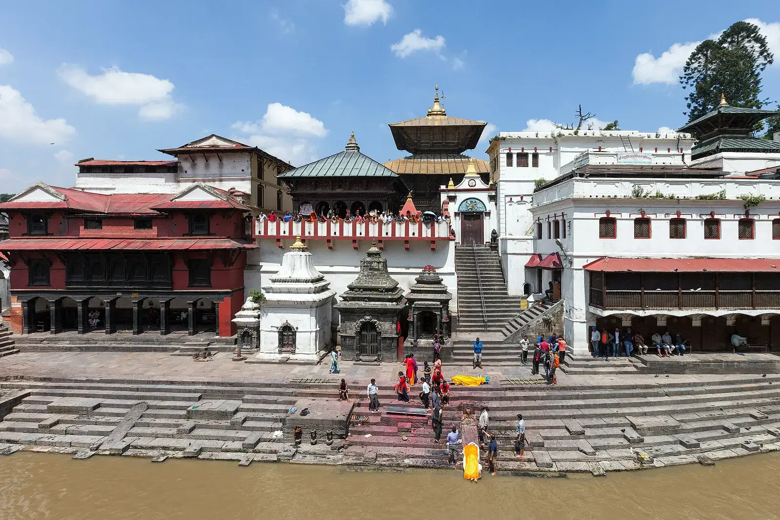 Pashupatinath Temple and its riverside ghats on the Bagmati River, Kathmandu